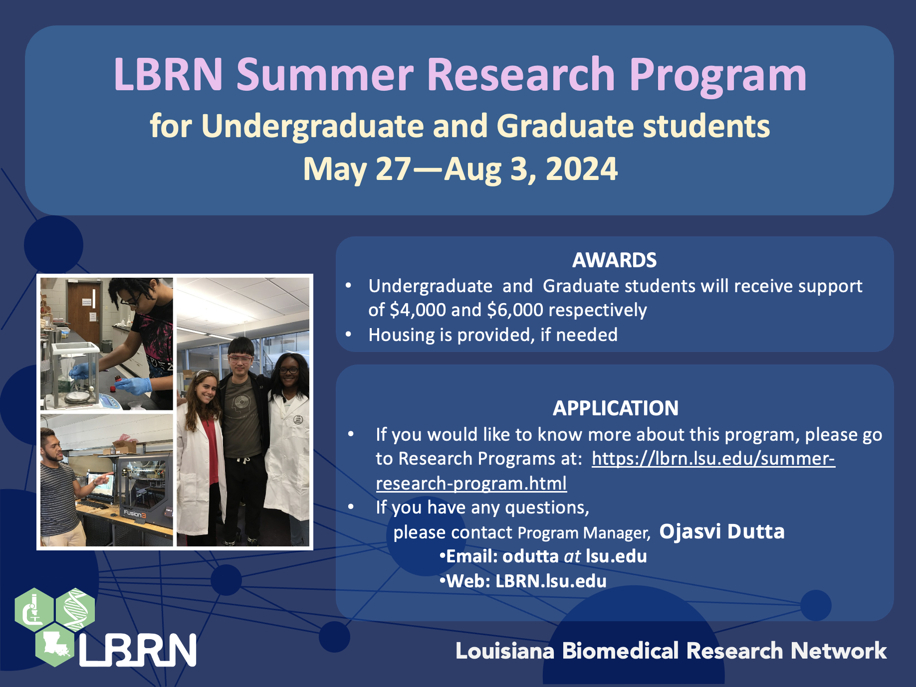 2024 LBRN Summer Research Program